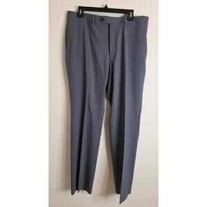 NWT Ralph Ralph Lauren Slim Fit Pant Gray Micro Houndstooth 34W 32L Comfort Flex